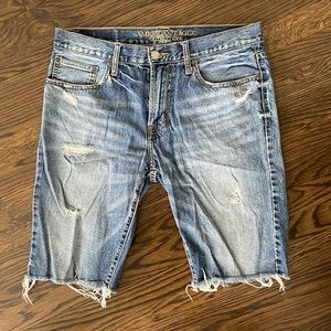 Mens American Eagle Destroyed Jean Shorts